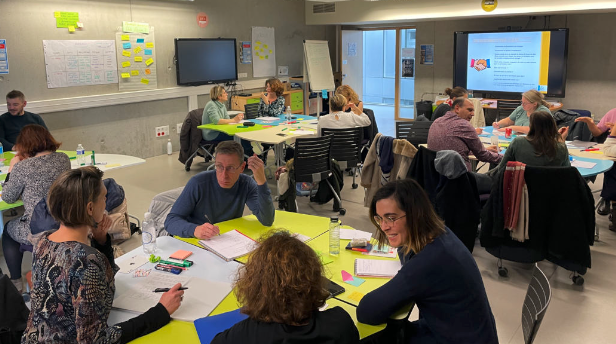 Une image de formation à la facilitation en intelligence collective : un temps pour apprendre entre pairs